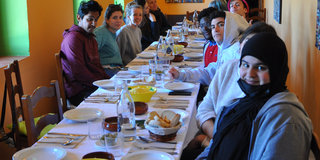 Common meal of the project participants
