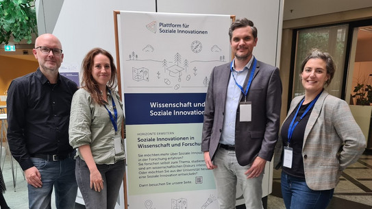 Das sfs-Team beim Plattform-Event