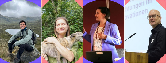 Four photos in a row by: Andrés Zárrate, Anna Szpak, Katrin Bauer, Christoph Kaletka