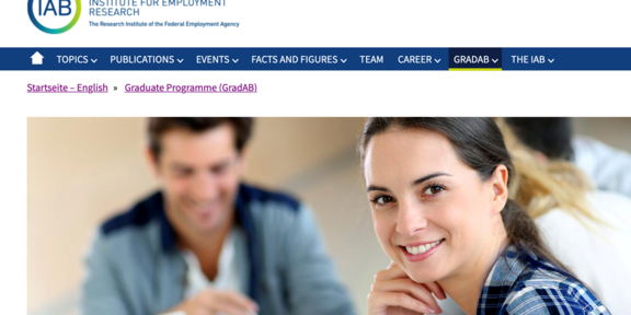 Screenshot of the Website of IAB