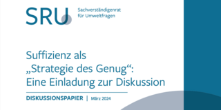 Cover of the SRU discussion paper