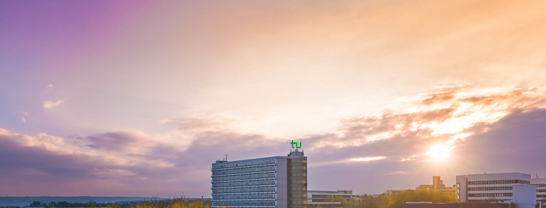 Campus Nord bei Sonnenuntergang Der Campus Nord bei Sonnenuntergang